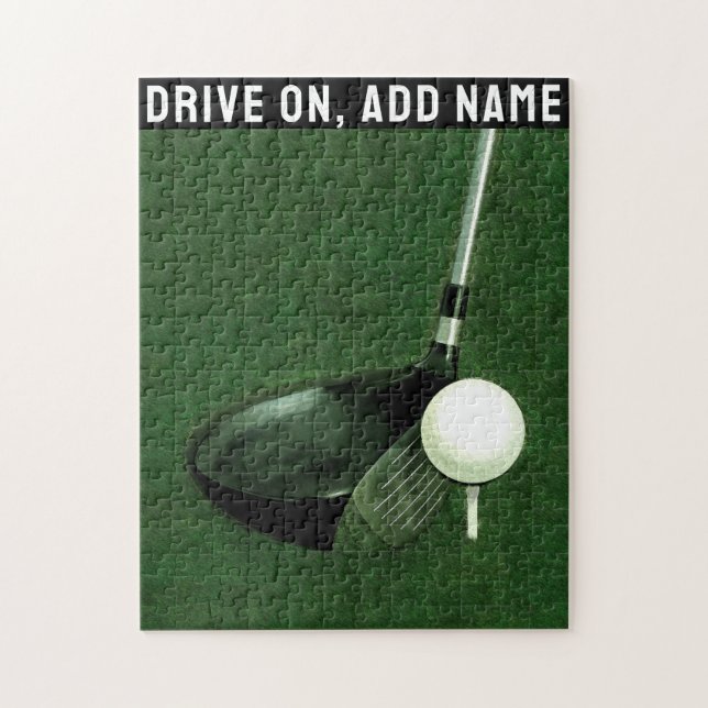 Puzzle Regalo de golf personalizado (Vertical)