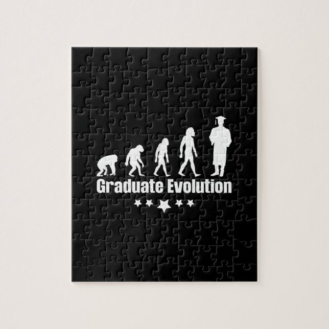 Puzzle Regalo de graduación | Evolución graduada (Vertical)