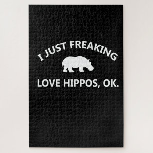 Puzzle Regalo de Hippo Lover  Me Encantaba Hippo Ok
