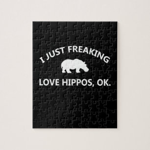 Puzzle Regalo de Hippo Lover  Solo me cansa el amor de Hi