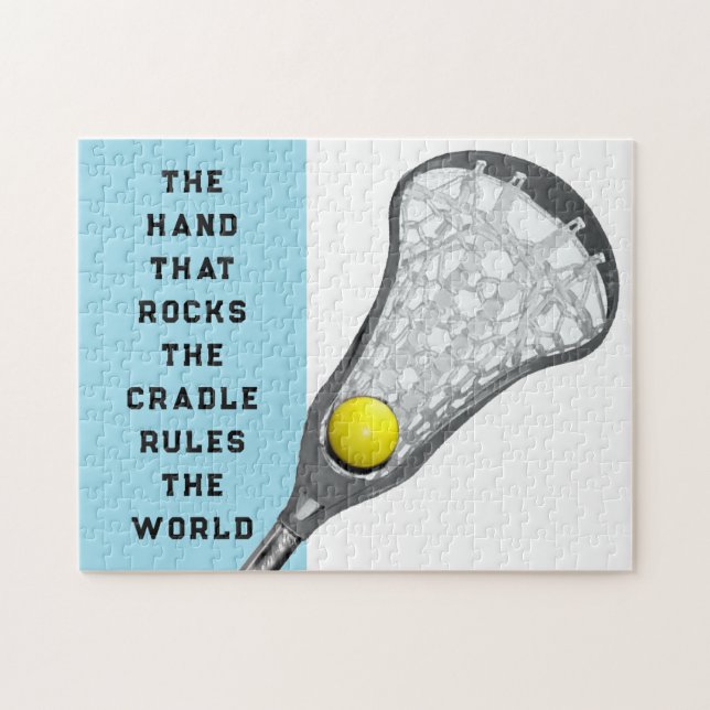 Puzzle Regalo de Lacrosse para Niñas (Horizontal)