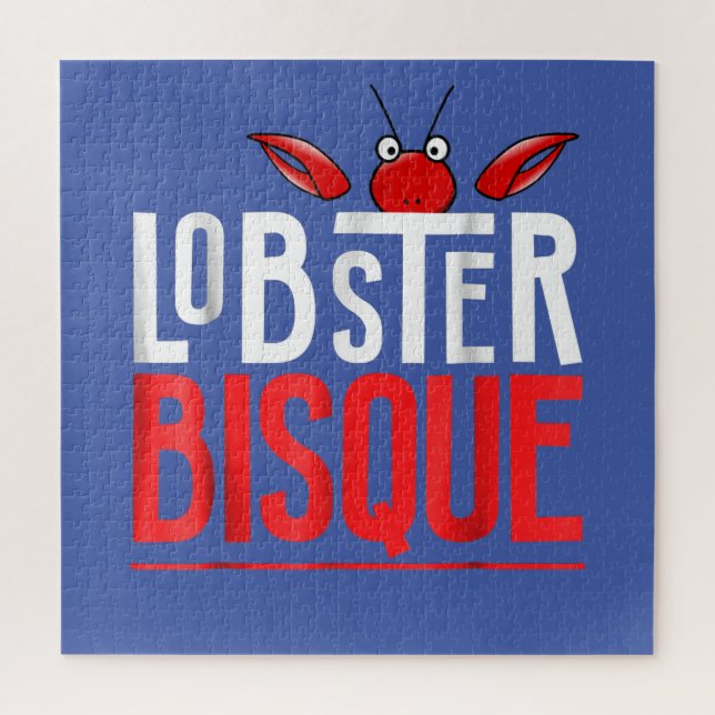 Puzzle Regalo de los amantes del bogavante Bisque Seafood (Vertical)