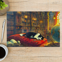Regalo de mamá del gato del académico Napping 1000