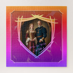 Puzzle Regalo de moda antiguo medieval de Knight Coat of 