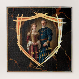 Puzzle Regalo de moda antiguo medieval de Knight Coat of 