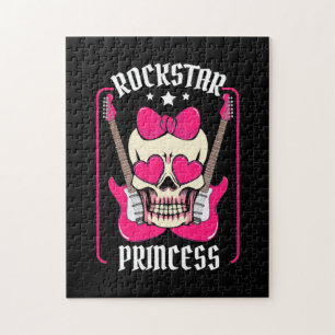 Puzzle Regalo de Navidad   Cráneo de Princesa Rockstar