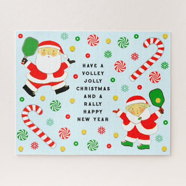 Puzzle Regalo de Navidad de Pickleball (Horizontal)