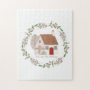 Puzzle Regalo De Navidad En Casa Para Las Fiestas