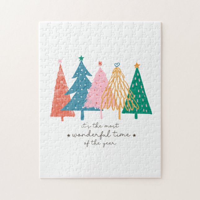 Puzzle Regalo De Navidad Es El Momento Más Maravilloso (Vertical)
