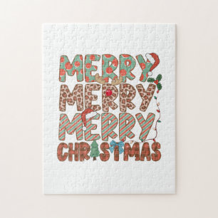 Puzzle Regalo de Navidad Feliz Feliz Feliz Navidad