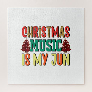 Puzzle Regalo de Navidad La música Navidad es mi jun