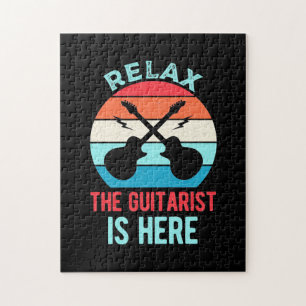 Puzzle Regalo de Navidad   Relájese Y El Guitarista Está 
