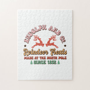 Puzzle Regalo de Navidad Trajes de reno Go