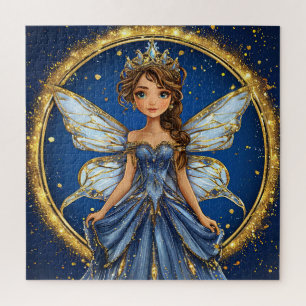 Puzzle Regalo de niña de fantasía caprichosa y hada mágic