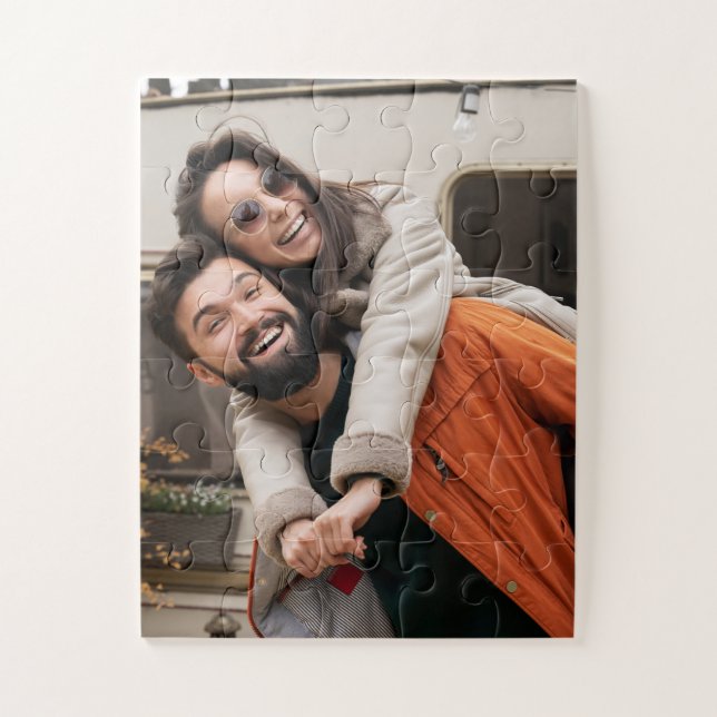 Puzzle Regalo de pareja personalizado, regalo de Día de S (Vertical)