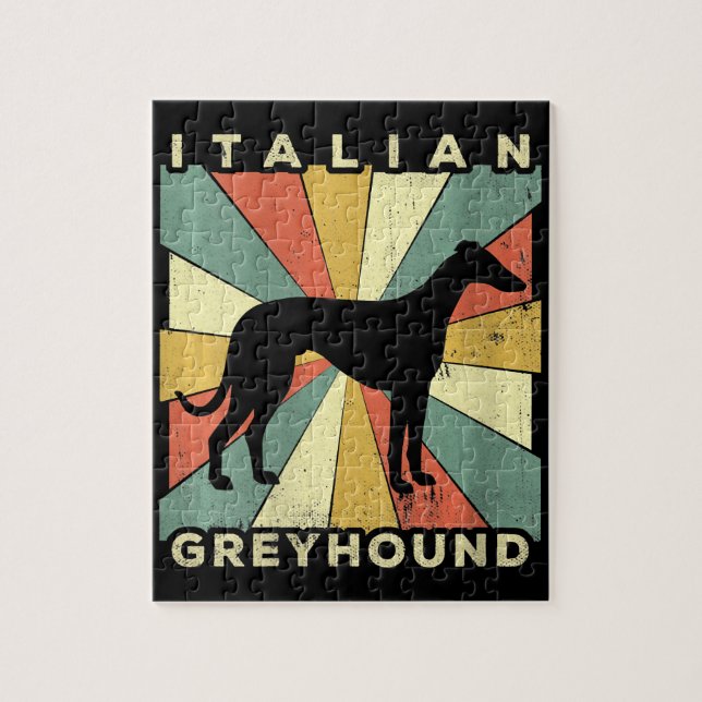 Puzzle Regalo de Perro Greyhound 70 de Italia para mujere (Vertical)