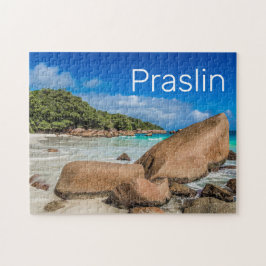 Puzzle Regalo de playa de Praslin Seychelles Island Anse