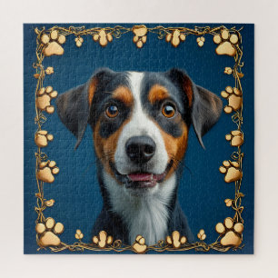 Puzzle Regalo de retrato de perro lindo para amantes de l