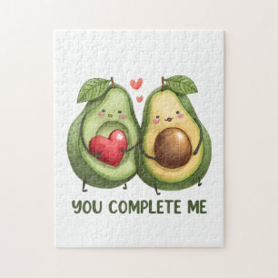Puzzle Regalo de San Valentín Aguacate Me Completas