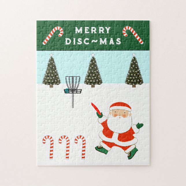 Puzzle Regalo de vacaciones de Disc Golf (Vertical)