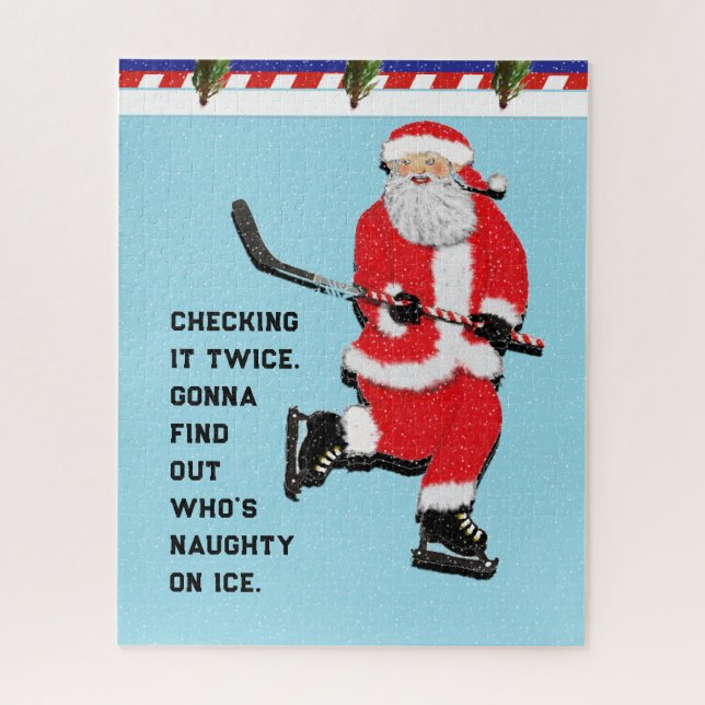 Puzzle Regalo de vacaciones de hockey (Vertical)