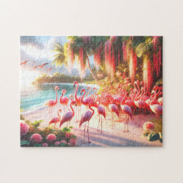 Puzzle Regalo de vacaciones de paraíso de playa de flamen