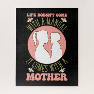 Puzzle Regalo del Día de la Madre La Vida Viene Con Una