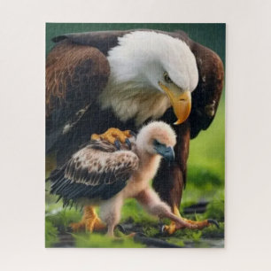 Puzzle Regalo del Día del Padre del águila calva patrióti
