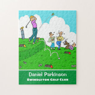 Puzzle Regalo divertido para Golfer. El jugador de golf t