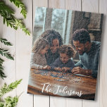 Puzzle Regalo fotográfico personalizado de la noche famil<br><div class="desc">Este diseño puede ser personalizado en el área proporcionada cambiando la foto y/o el texto. O puede personalizarse haciendo clic en Personalizar esta plantilla y, a continuación, eligiendo la opción de hacer clic en el personalizar y eliminando o cambiando el color del fondo, agregando texto, cambiando el color o estilo...</div>