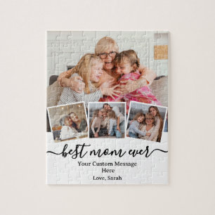 Puzzle Regalo "Mejor Mamá de la Historia" con fotos y men
