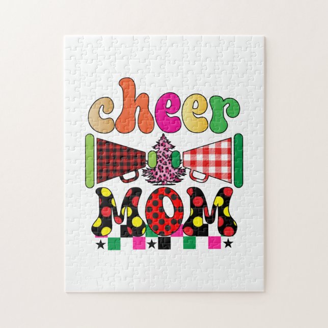 Puzzle Regalo navideño Cheer Mom (Vertical)