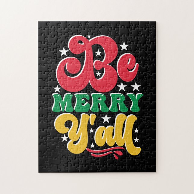 Puzzle Regalo navideño sé feliz (Vertical)