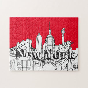 Puzzle Regalo NYE New York de Souvenirs Vacation Souvenir