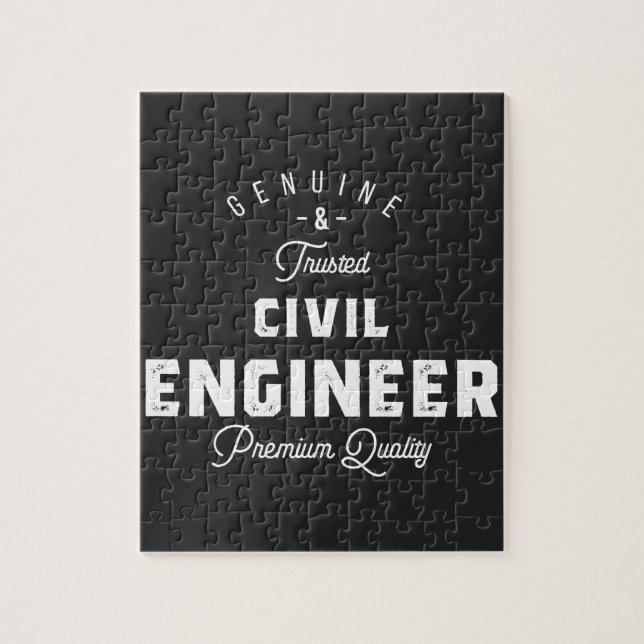 Puzzle Regalo para Ingeniero Civil (Vertical)