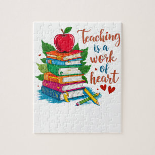 Puzzle Regalo para maestros Enseñar es una labor del co