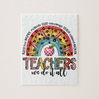 Puzzle Regalo para maestros | Los maestros lo hacen todo