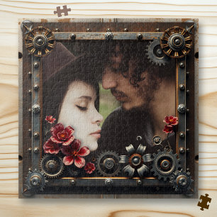 Puzzle Regalo Romántico Personalizado Plantilla de Fotos