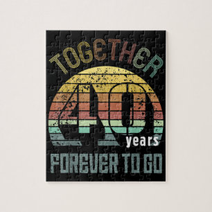 Puzzle Regalos de 40 años de Boda para parejas