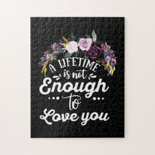 Puzzle Regalos De Boda Una Vida No Es Suficiente Para Ama