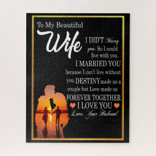 Puzzle Regalos de esposas Carta A Mi Esposa Amor Por Es