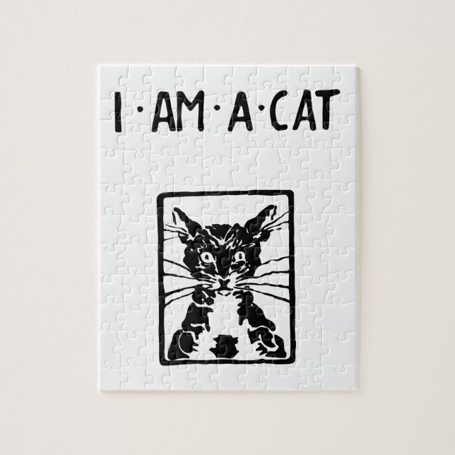 Puzzle Regalos de gato negro (Vertical)