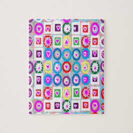 Puzzle Regalos de la colección del rosa del amor del