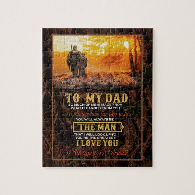 Puzzle Regalos de papá | Carta A Mi Papá El Hombre Que Te (Vertical)