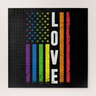 Puzzle Regalos del Orgullo Gay Hombres Mujeres LGBT Bande