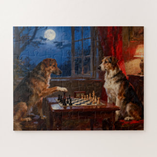 Puzzle Regalos divertidos para amantes de perros jugando 