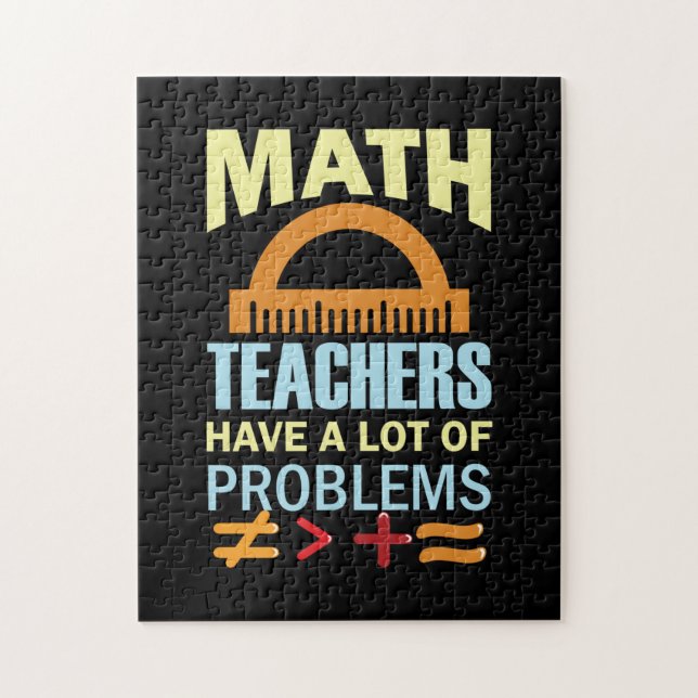 Puzzle Regalos Maestros Maestros Math tienen muchos probl (Vertical)