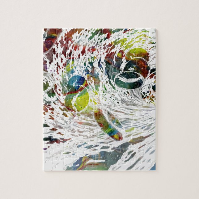 Puzzle Regalos médicos de los glóbulos rojos abstractos (Vertical)