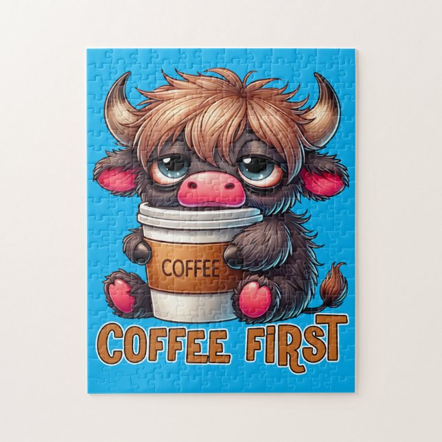 Puzzle Regalos para amantes del café primero (Vertical)