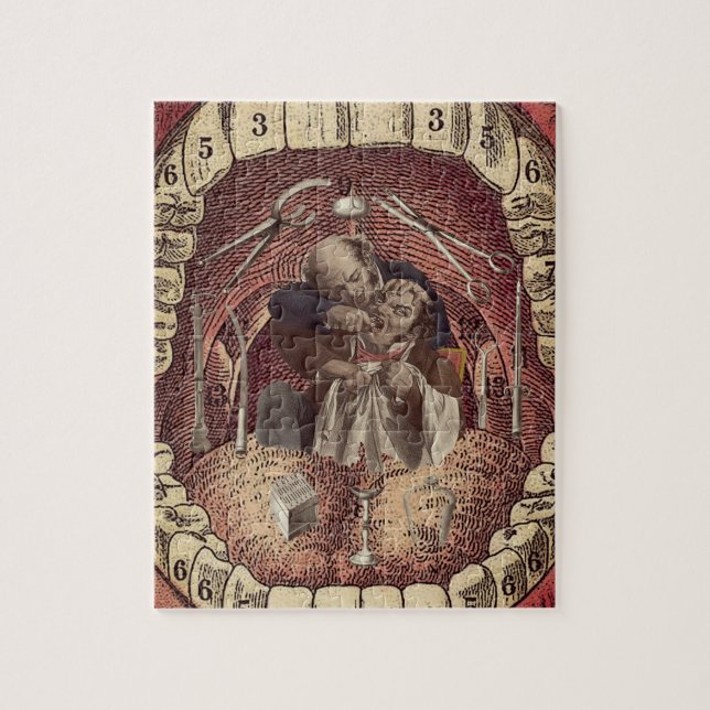 Puzzle regalos para dentistas vintage (Vertical)